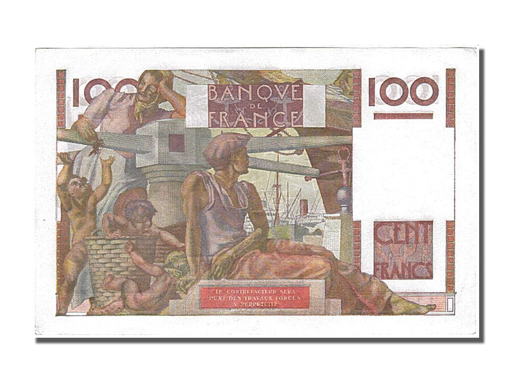 Banknot, Francja, 100 Francs, Jeune Paysan, 1951, 1951-09-06, UNC(65-70)