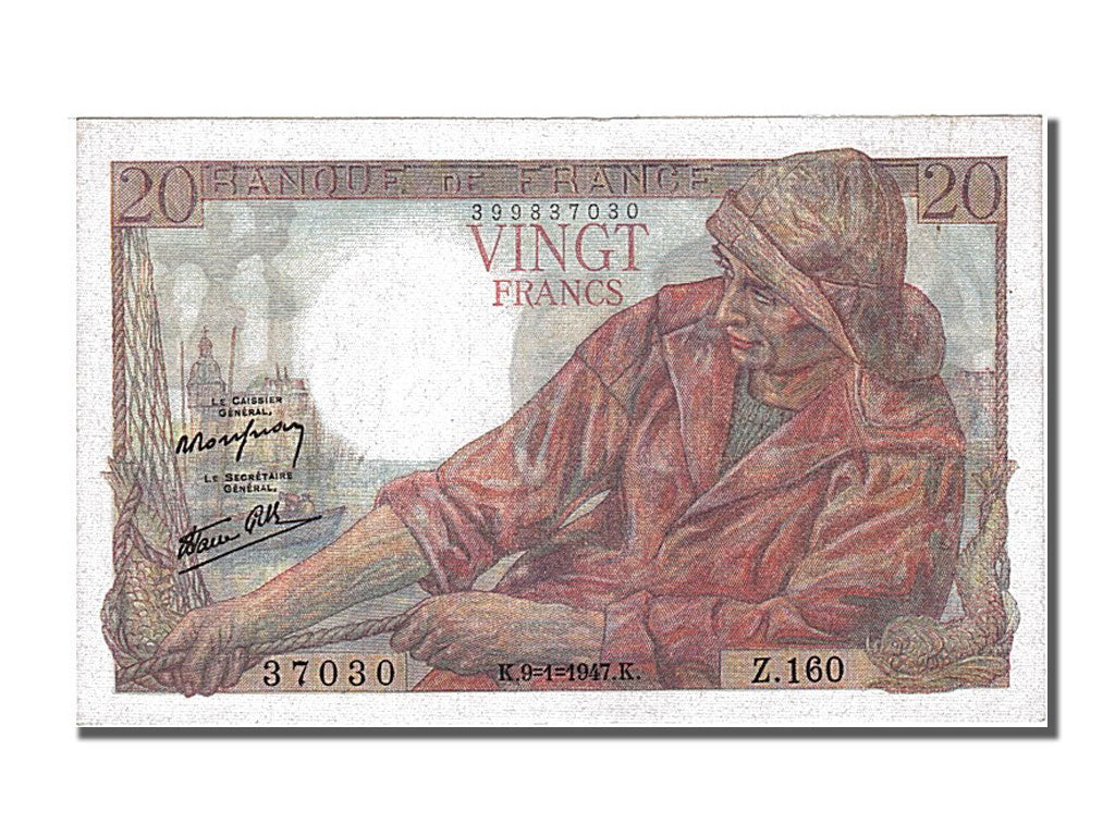 Billet, France, 20 Francs, 20 F 1942-1950 ''Pêcheur'', 1947, 1947-01-09, SPL