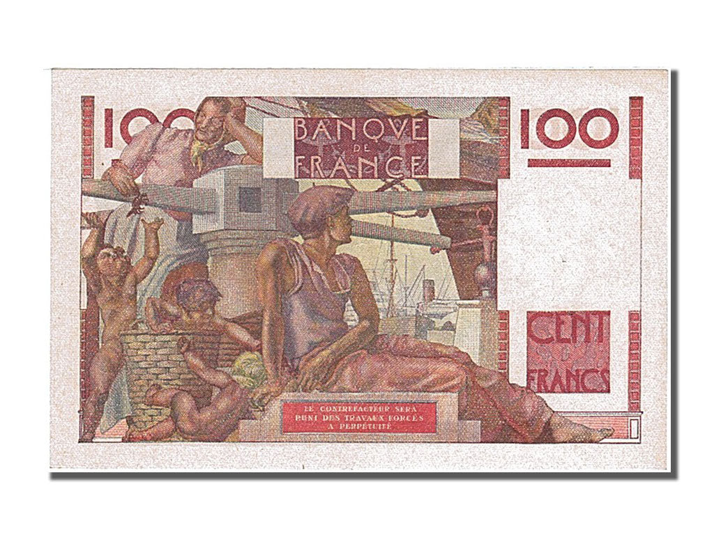 Banknote, France, 100 Francs, 100 F 1945-1954 ''Jeune Paysan'', 1947