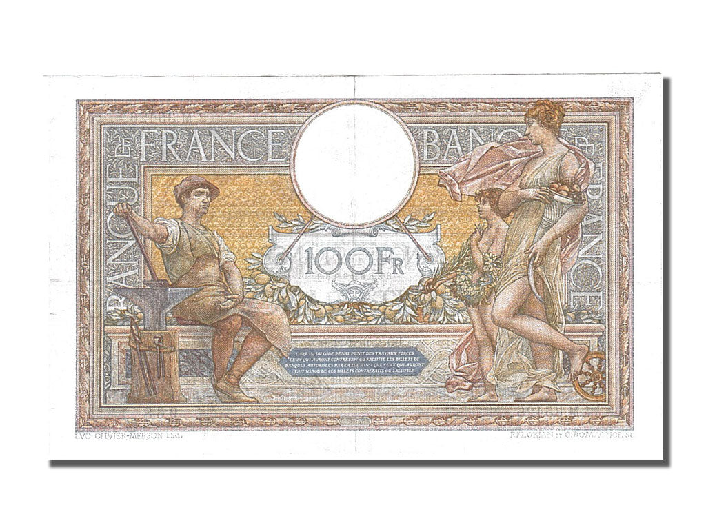 Billet, France, 100 Francs, 100 F 1908-1939 ''Luc Olivier Merson'', 1932