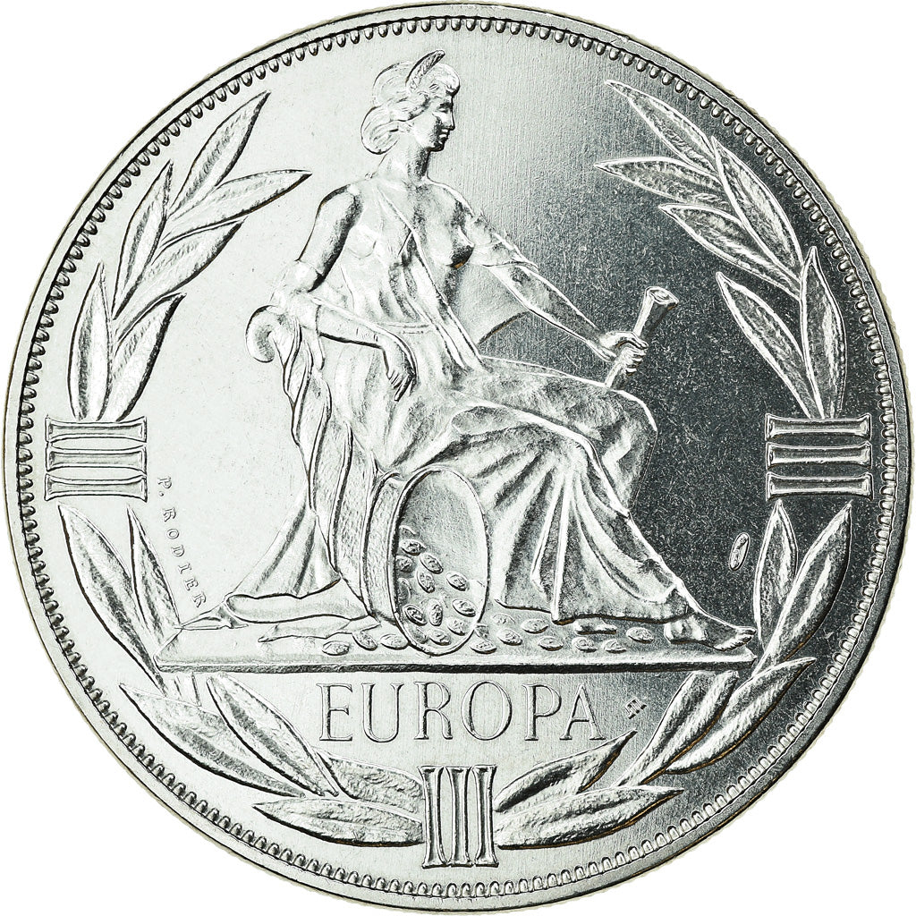 Francia, medalla, Ecu Europa, Europe Assise, Politics, Society, War, 1981