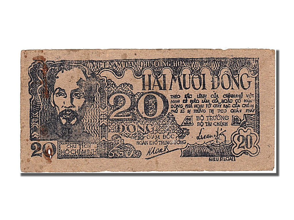 Billete, 20 Dông, 1948, Vietnam, MBC