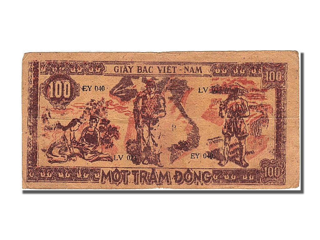 Billet, Viet Nam, 100 Dông, 1948, TTB+