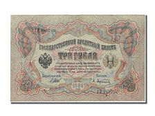 Billete, 3 Rubles, 1905, Rusia, SC