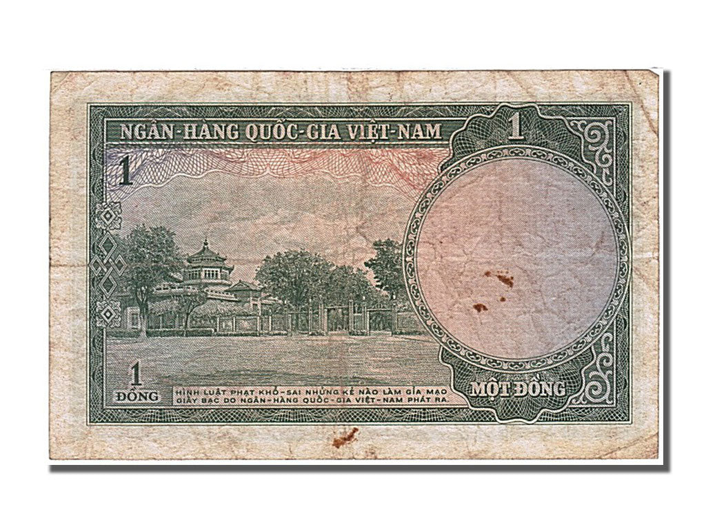 Banknote, Viet Nam, 1 D<ox>ng, 1955, VF(30-35)