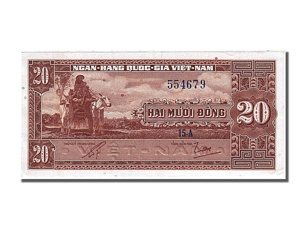 Billete, 20 Dông, 1962, Vietnam, SC