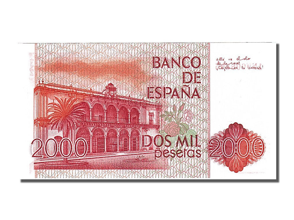 Geldschein, Spanien, 2000 Pesetas, 1980, 1980-07-22, UNZ