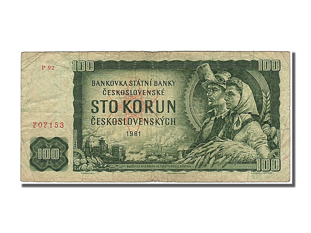 Banknote, Czechoslovakia, 100 Korun, 1961, EF(40-45)