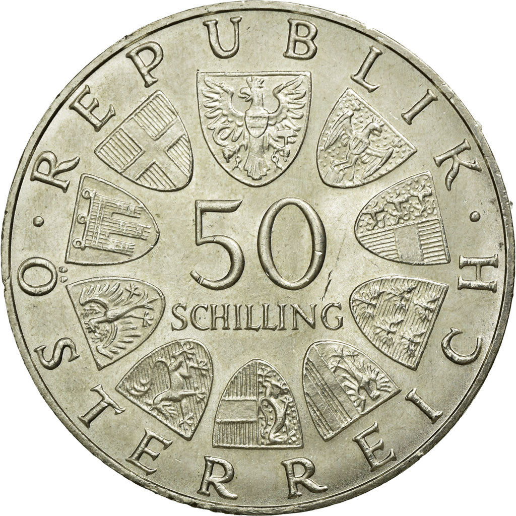 Moneta, Austria, 50 Schilling, 1970, SPL, Argento, KM:2908
