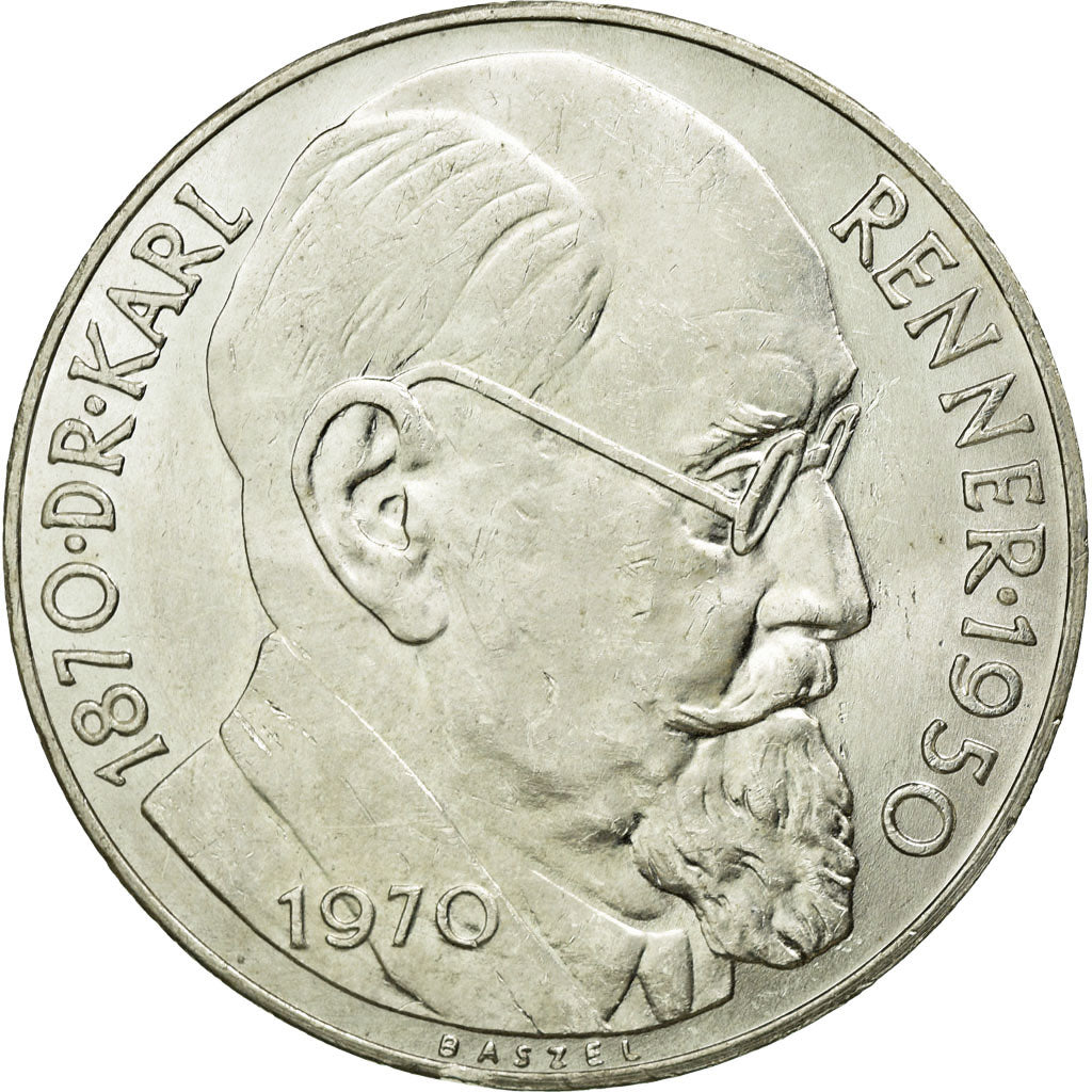 Coin, Austria, 50 Schilling, 1970, MS(60-62), Silver, KM:2909