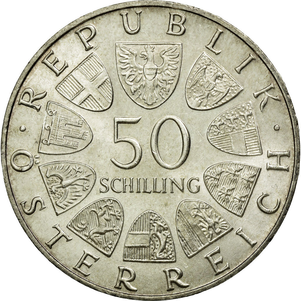Coin, Austria, 50 Schilling, 1971, MS(60-62), Silver, KM:2911