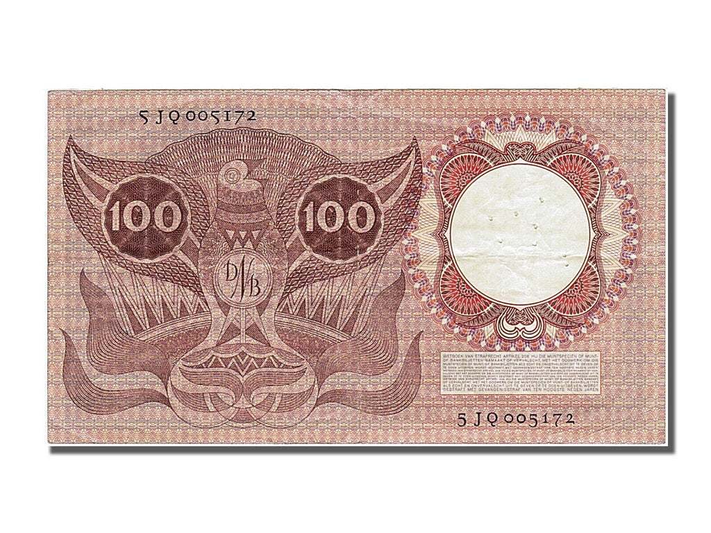 Banknote, Netherlands, 100 Gulden, 1953, 1953-02-02, AU(50-53)