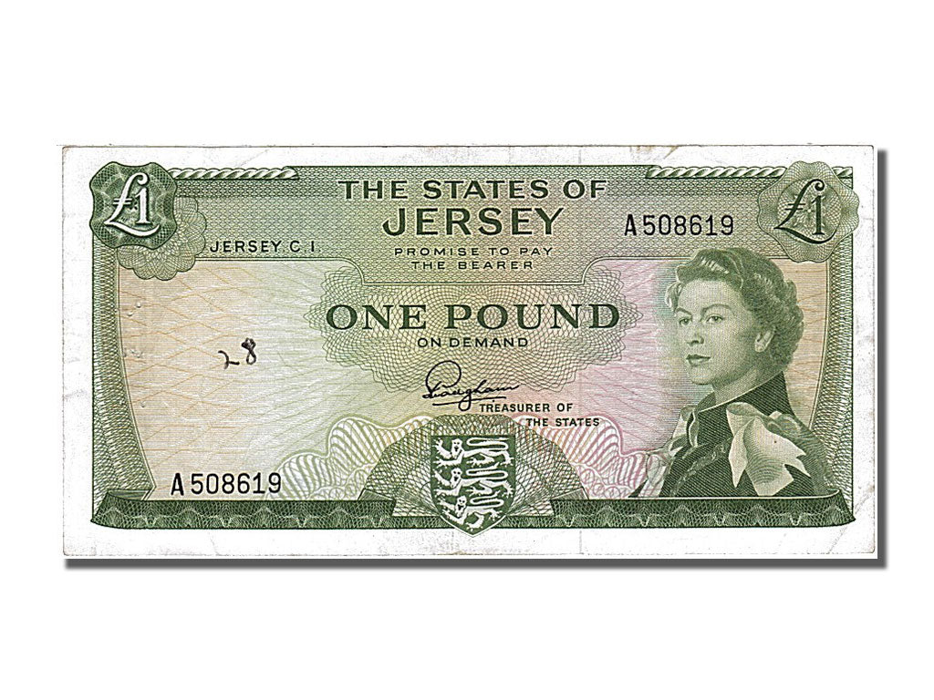 Banknote, Jersey, 1 Pound, 1963, AU(50-53)