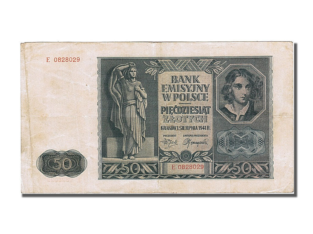 Banconote, Polonia, 50 Zlotych, 1941, 1941-08-01, SPL-