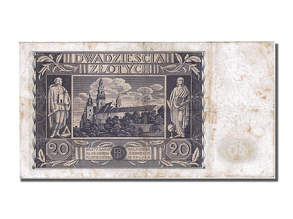 Banknote, Poland, 20 Zlotych, 1936, 1936-11-11, AU(50-53)