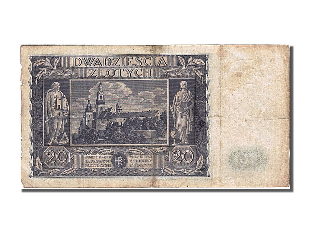 Banknote, Poland, 20 Zlotych, 1936, 1936-11-11, VF(30-35)