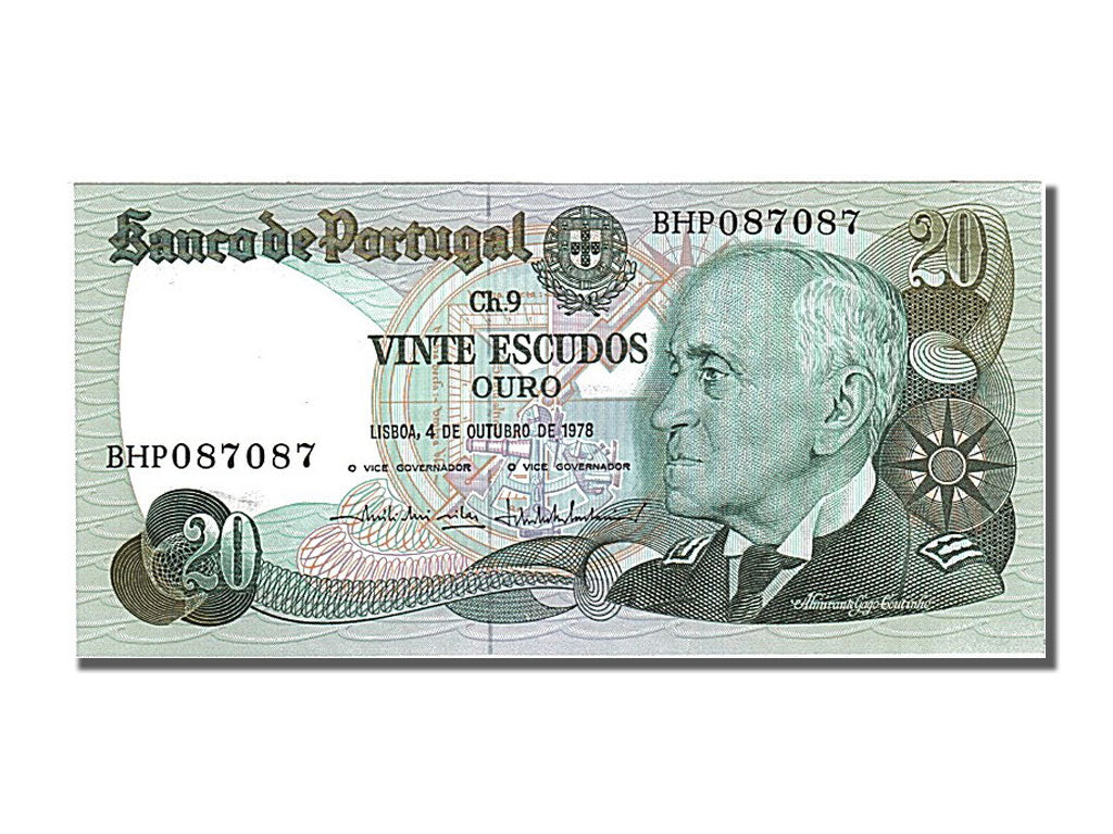 Banknote, Portugal, 20 Escudos, 1978, 1978-10-04, UNC(65-70)