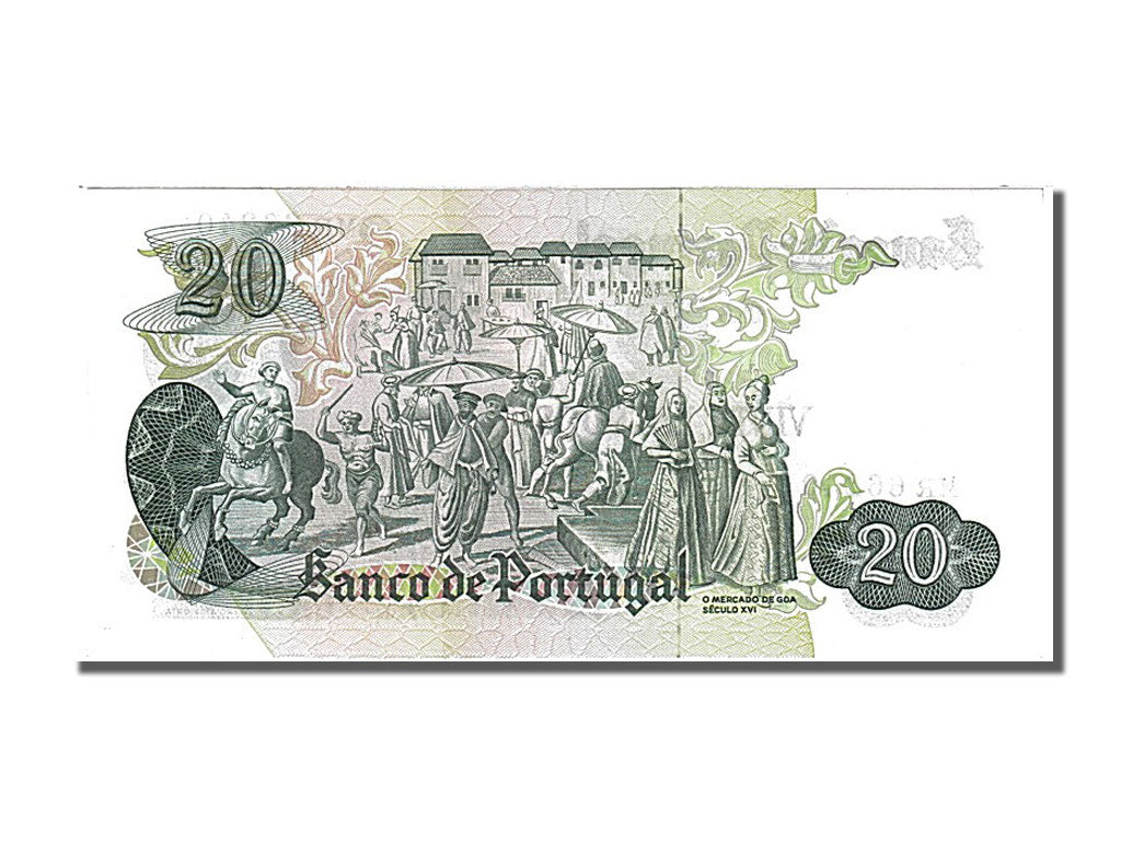 Banknote, Portugal, 20 Escudos, 1971, 1971-07-27, UNC(65-70)