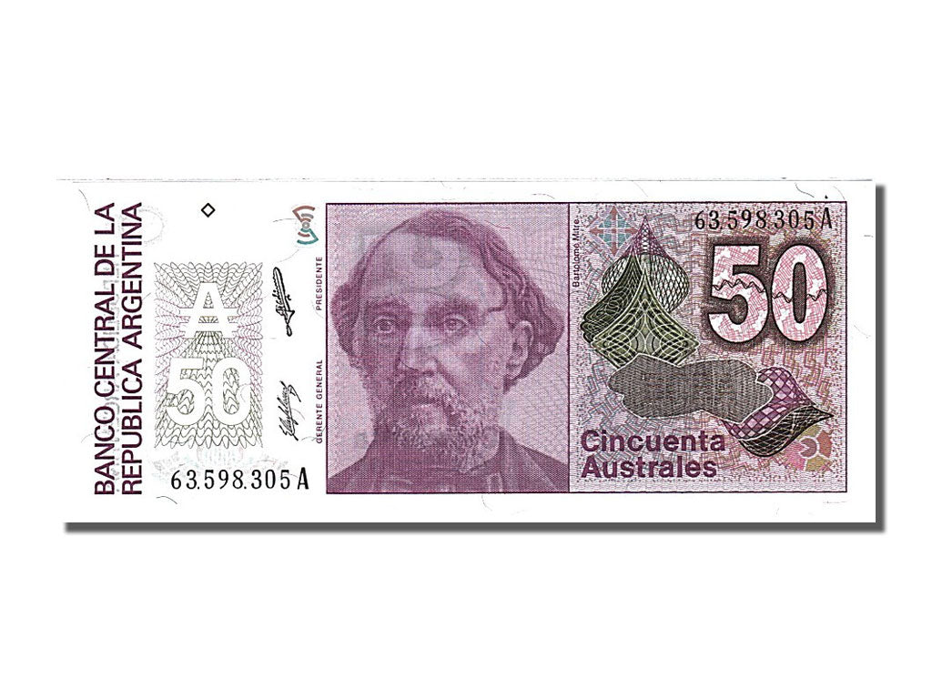 Banknote, Argentina, 50 Australes, 1986, UNC(65-70)