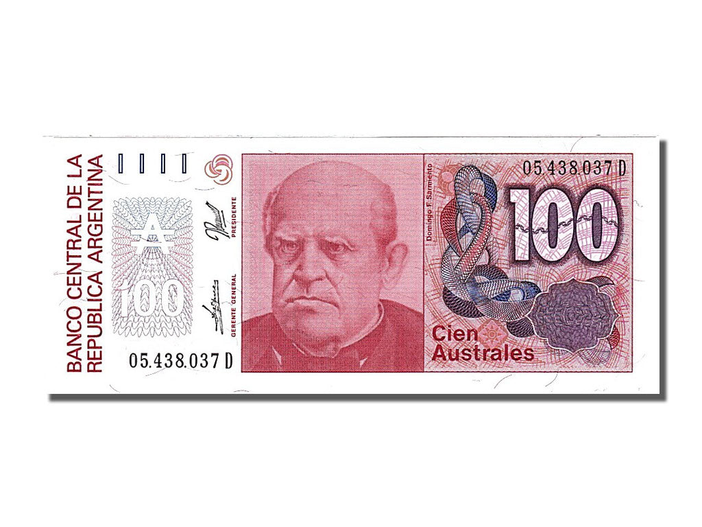 Geldschein, Argentinien, 100 Australes, 1985, UNZ