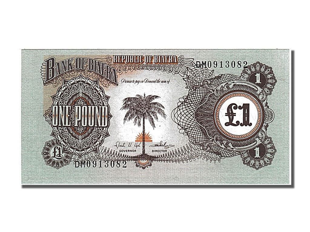 Banknote, Biafra, 1 Pound, 1968, UNC(65-70)