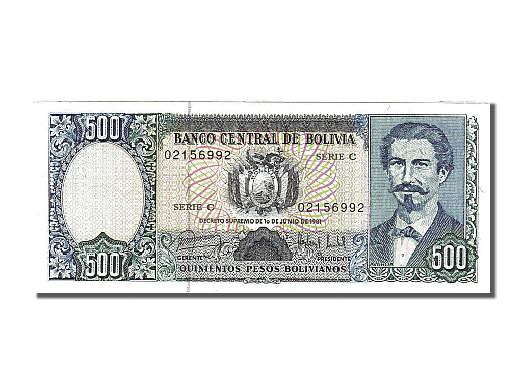 Billete, 500 Pesos Bolivianos, 1981, Bolivia, 1981-06-01, UNC