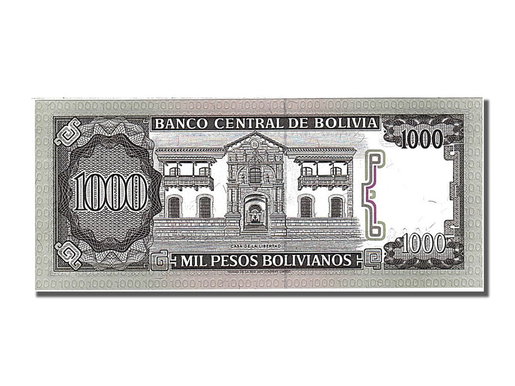 Banconote, Bolivia, 1000 Pesos Bolivianos, 1982, 1982-06-25, FDS