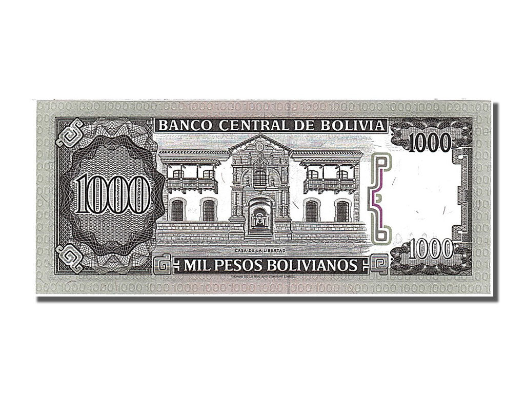 Geldschein, Bolivien, 1000 Pesos Bolivianos, 1982, 1982-06-25, UNZ