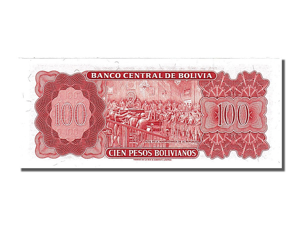 Banknote, Bolivia, 100 Pesos Bolivianos, 1962, 1962-07-13, UNC(65-70)