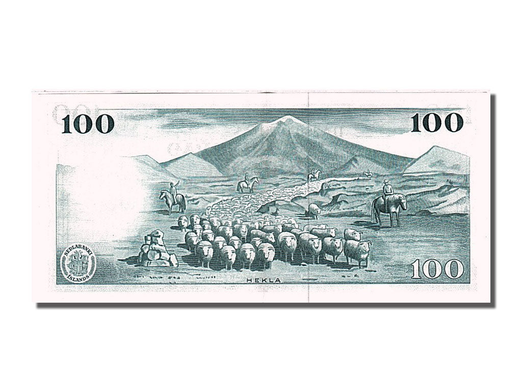 Biljet, IJsland, 100 Kronur, 1961, SPL