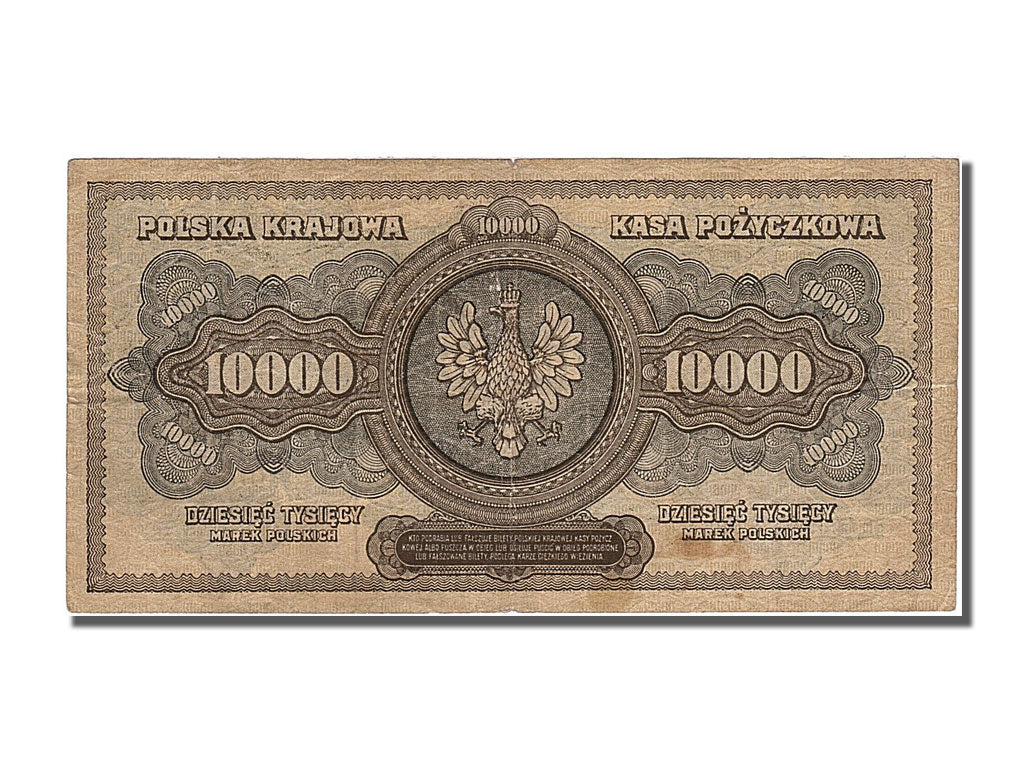 Banknote, Poland, 10,000 Marek, 1922, 1922-03-11, EF(40-45)