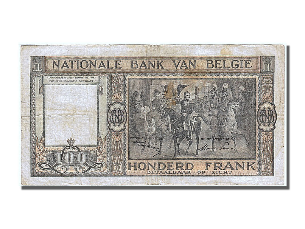 Billete, 100 Francs, 1948, Bélgica, 1948-04-27, MBC