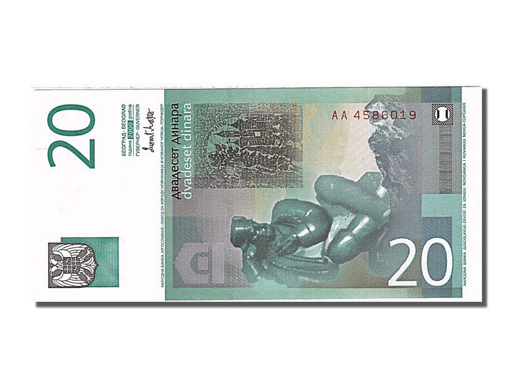 Billete, 20 Dinara, 2000, Yugoslavia, UNC