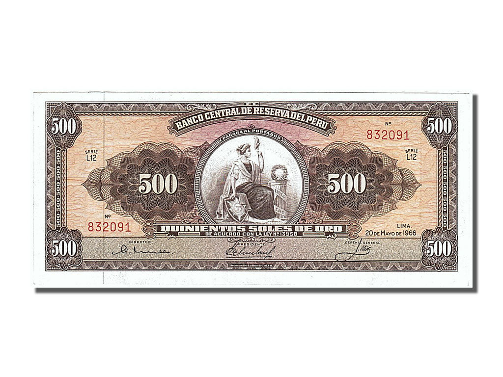 Billete, 500 Soles De Oro, 1966, Perú, 1966-05-20, SC
