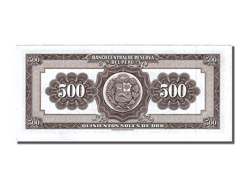 Billete, 500 Soles De Oro, 1966, Perú, 1966-05-20, SC