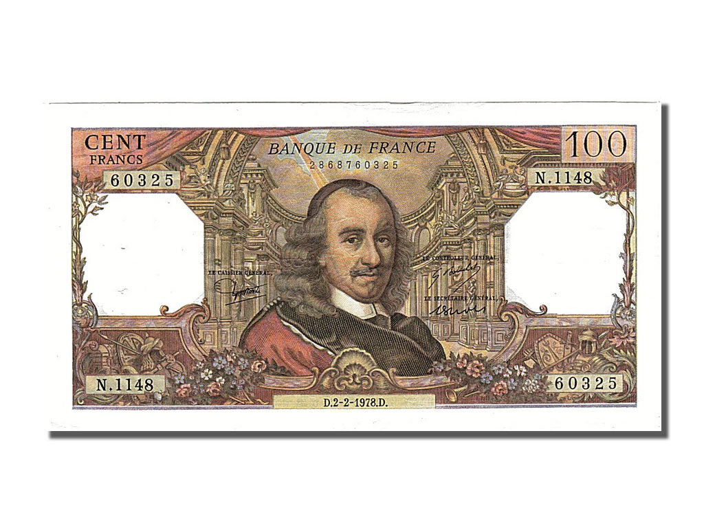 Billet, France, 100 Francs, 100 F 1964-1979 ''Corneille'', 1978, 1978-02-02