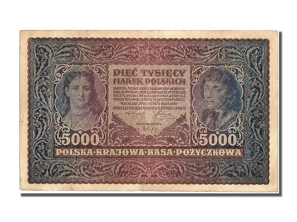 Banconote, Polonia, 5000 Marek, 1920, 1920-02-07, BB
