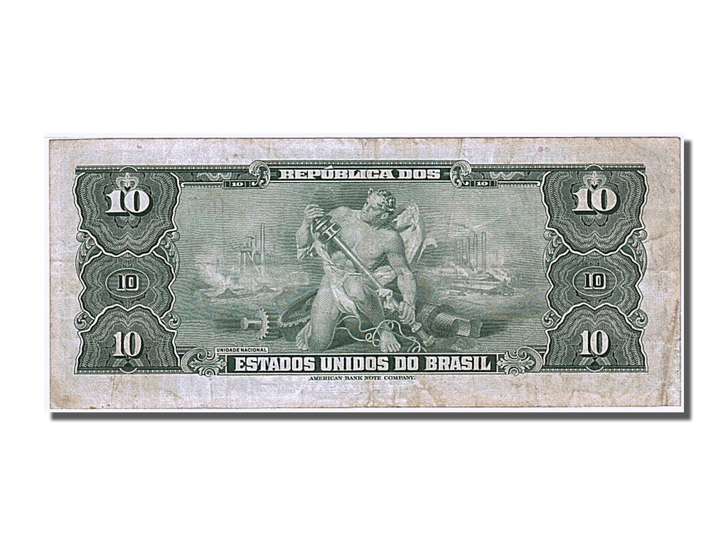 Banknote, Brazil, 10 Cruzeiros, 1961, AU(55-58)