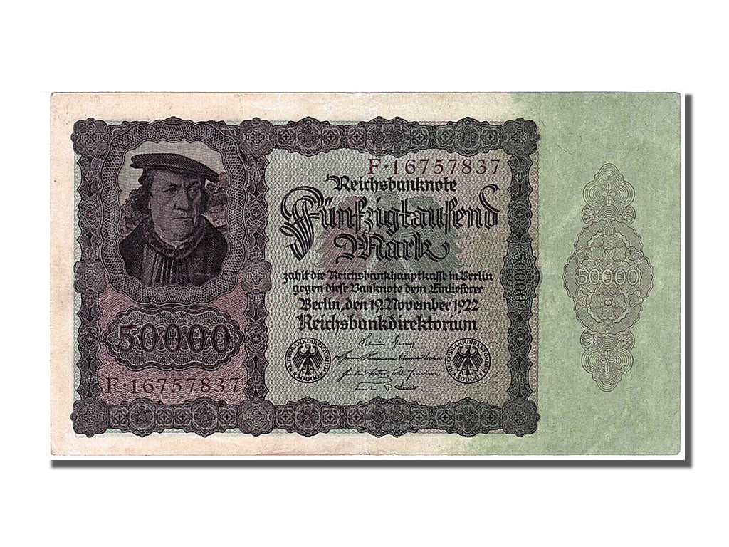 Billet, Allemagne, 50,000 Mark, 1922, 1922-11-19, SUP+