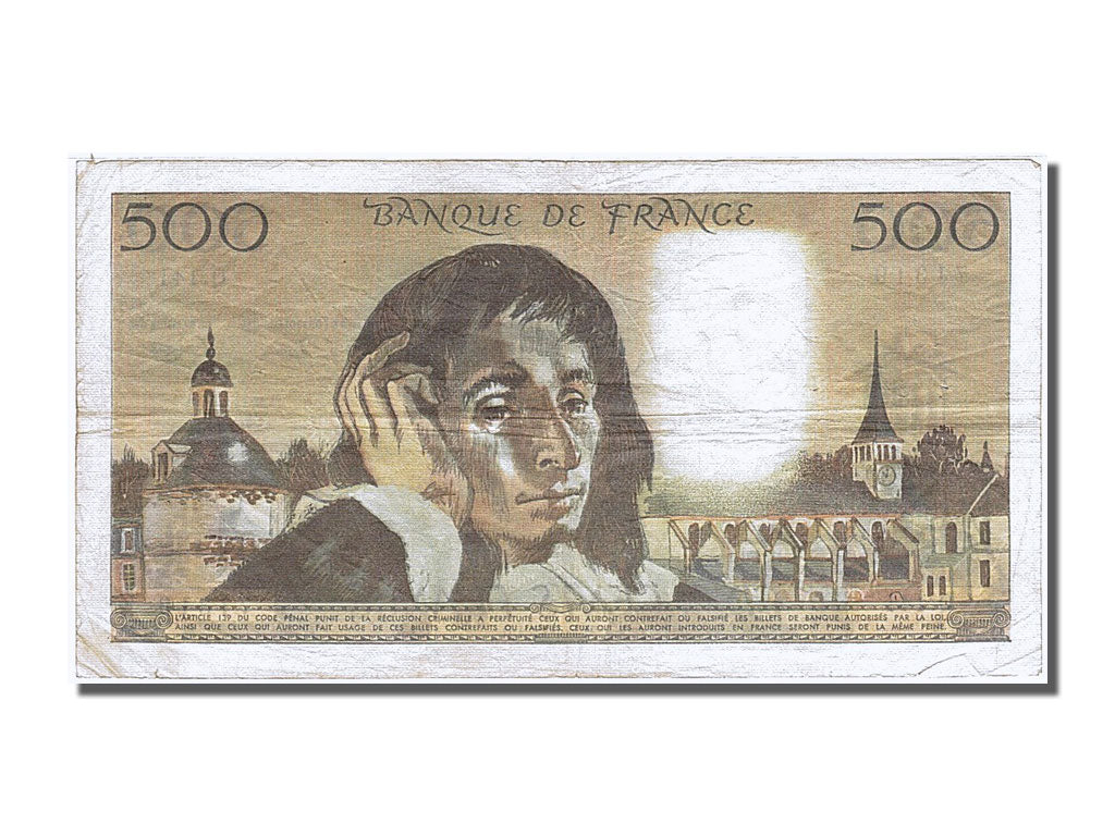 Banknote, France, 500 Francs, 500 F 1968-1993 ''Pascal'', 1981, 1981-06-04