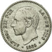 Coin, Spain, Alfonso XII, 50 Centimos, 1880, AU(55-58), Silver, KM:685