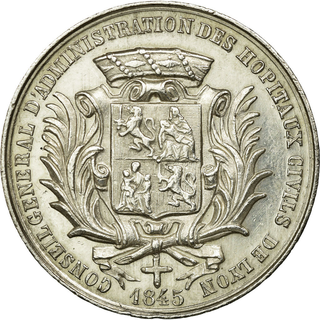 France, Token, 1845, Silver, AU(55-58)