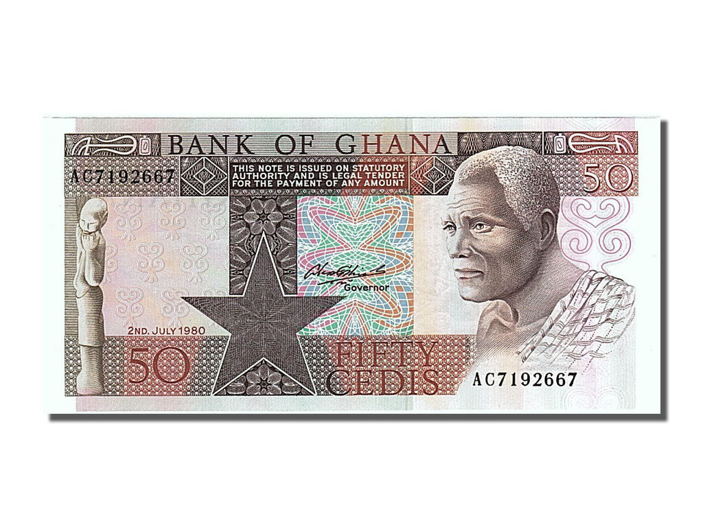 Banknot, Ghana, 50 Cedis, 1980, 1980-07-02, UNC(65-70)