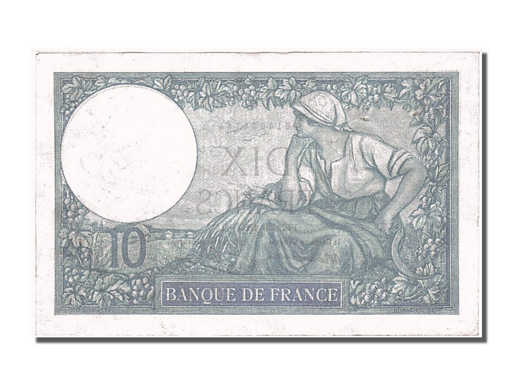 Geldschein, Frankreich, 10 Francs, 10 F 1916-1942 ''Minerve'', 1939, 1939-09-21