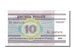Banconote, Bielorussia, 10 Rublei, 2000, FDS