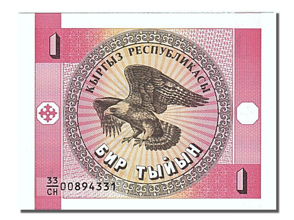 Banknote, KYRGYZSTAN, 1 Tyiyn, 1993, UNC(65-70)