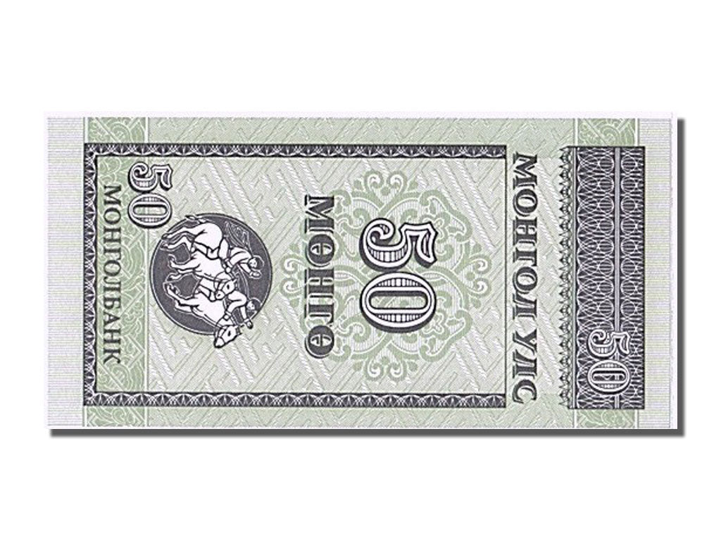 Banconote, Mongolia, 50 Mongo, 1993, FDS