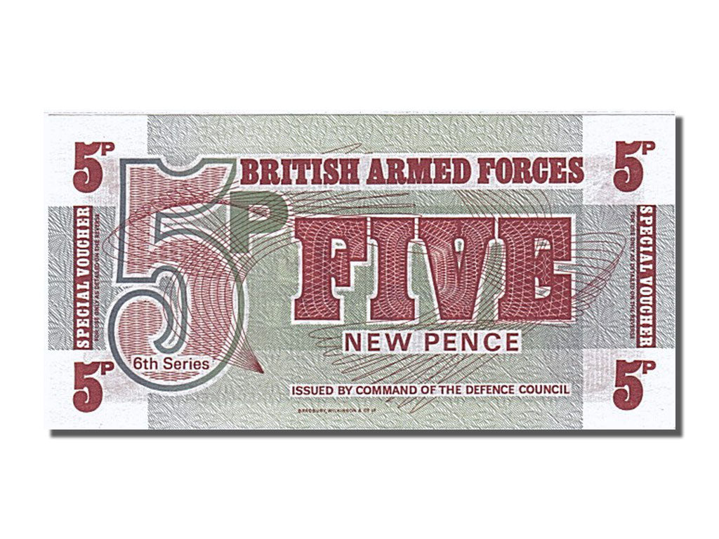 Banknote, Great Britain, 5 New Pence, 1972, UNC(65-70)