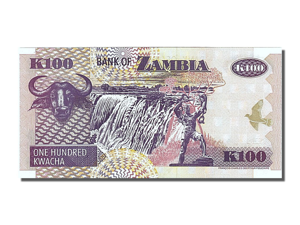 Banknot, Zambia, 100 Kwacha, 2002, UNC(65-70)