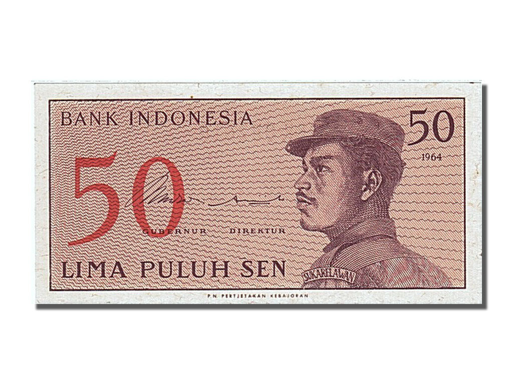 Banknote, Indonesia, 50 Sen, 1964, UNC(65-70)